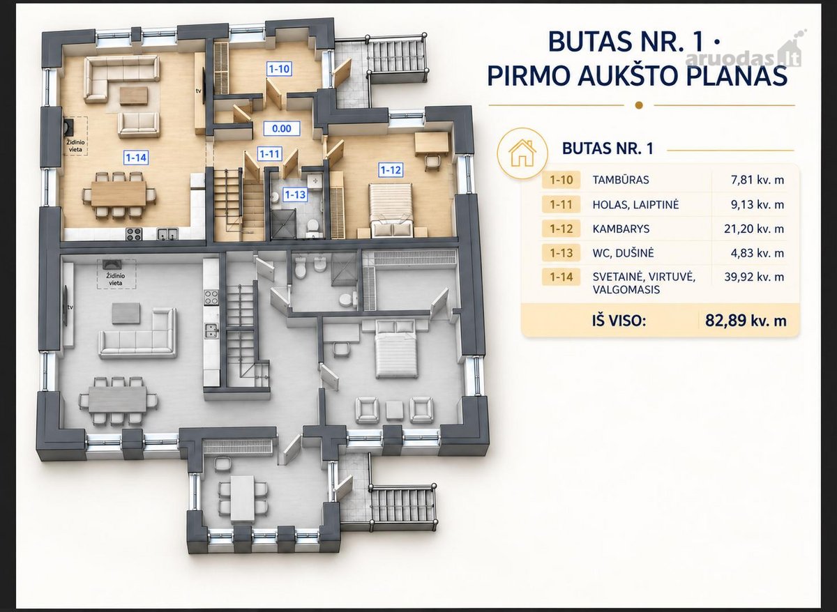 Erdvus Būstas Maišiagaloje – Jūsų Šeimos Namams - nuotraukos Nr. 7