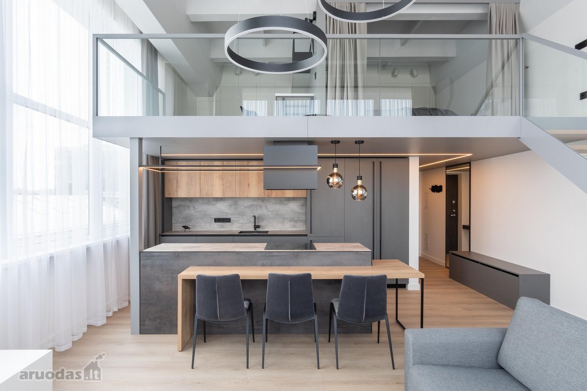 Išnuomojamas išskirtinis 70 m² loftas - nuotraukos Nr. 2