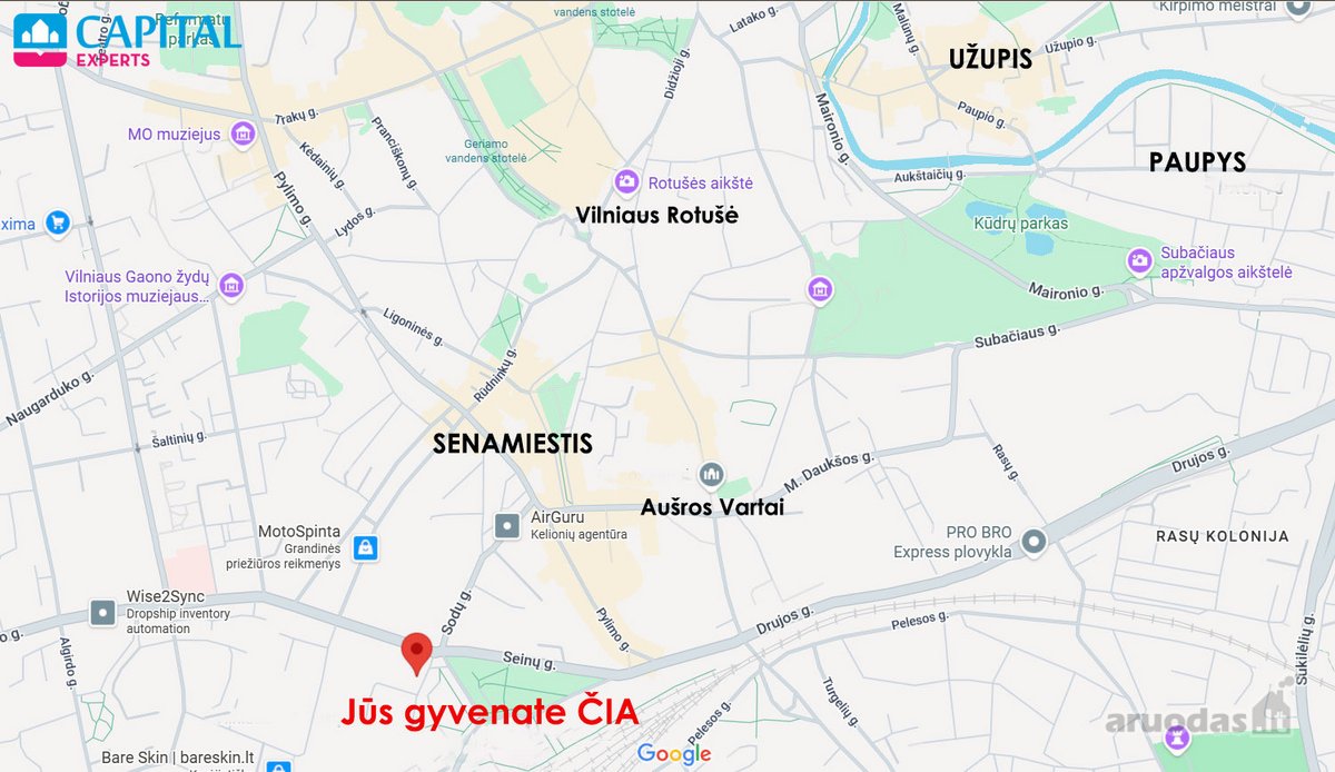 Nuomojamas šviesus erdvus butas su Parkavimo - nuotraukos Nr. 18