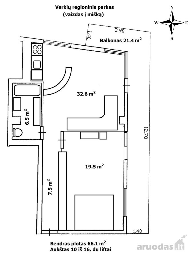 Nuomojamas šiuolaikinio dizaino, erdvus ir - nuotraukos Nr. 14