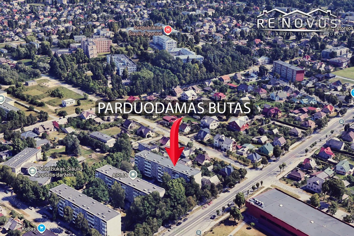 Parduodamas 2 kambarių butas su rūsiu ir - nuotraukos Nr. 22