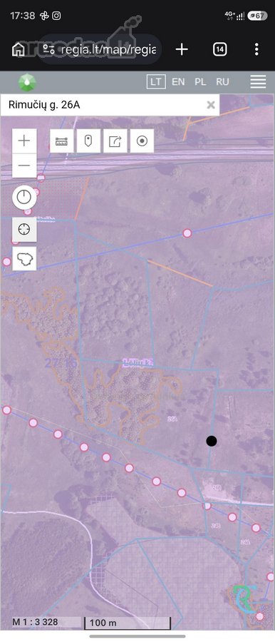 Parduodamas erdvus 1,43 ha (143 a) sklypas - nuotraukos Nr. 5