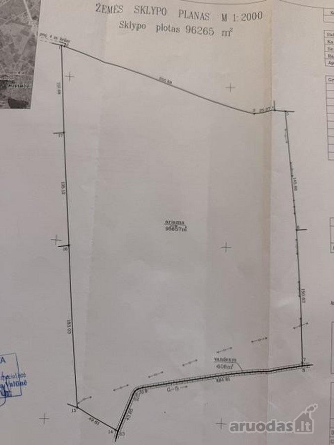 Parduodamas 9,62 ha žemes sklypas Kauno r., - nuotraukos Nr. 2