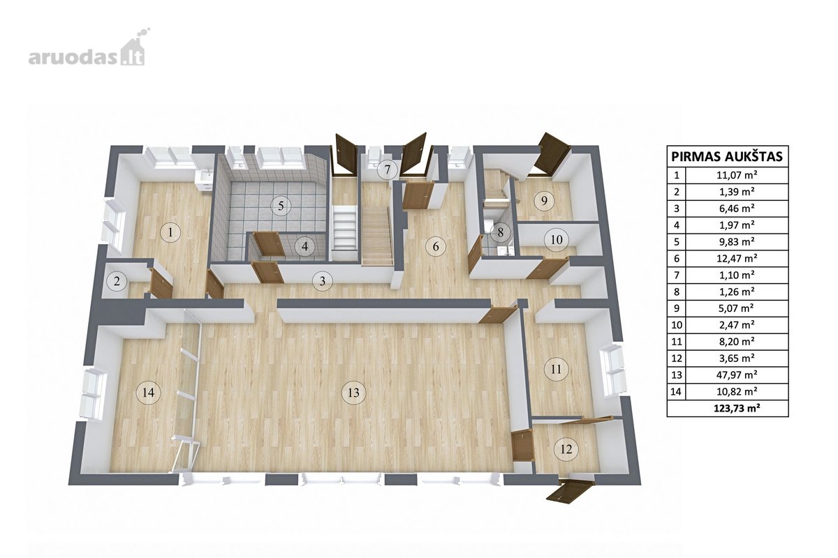 Molėtų centre , Vilniaus gatvėje nuomuojamos - nuotraukos Nr. 2