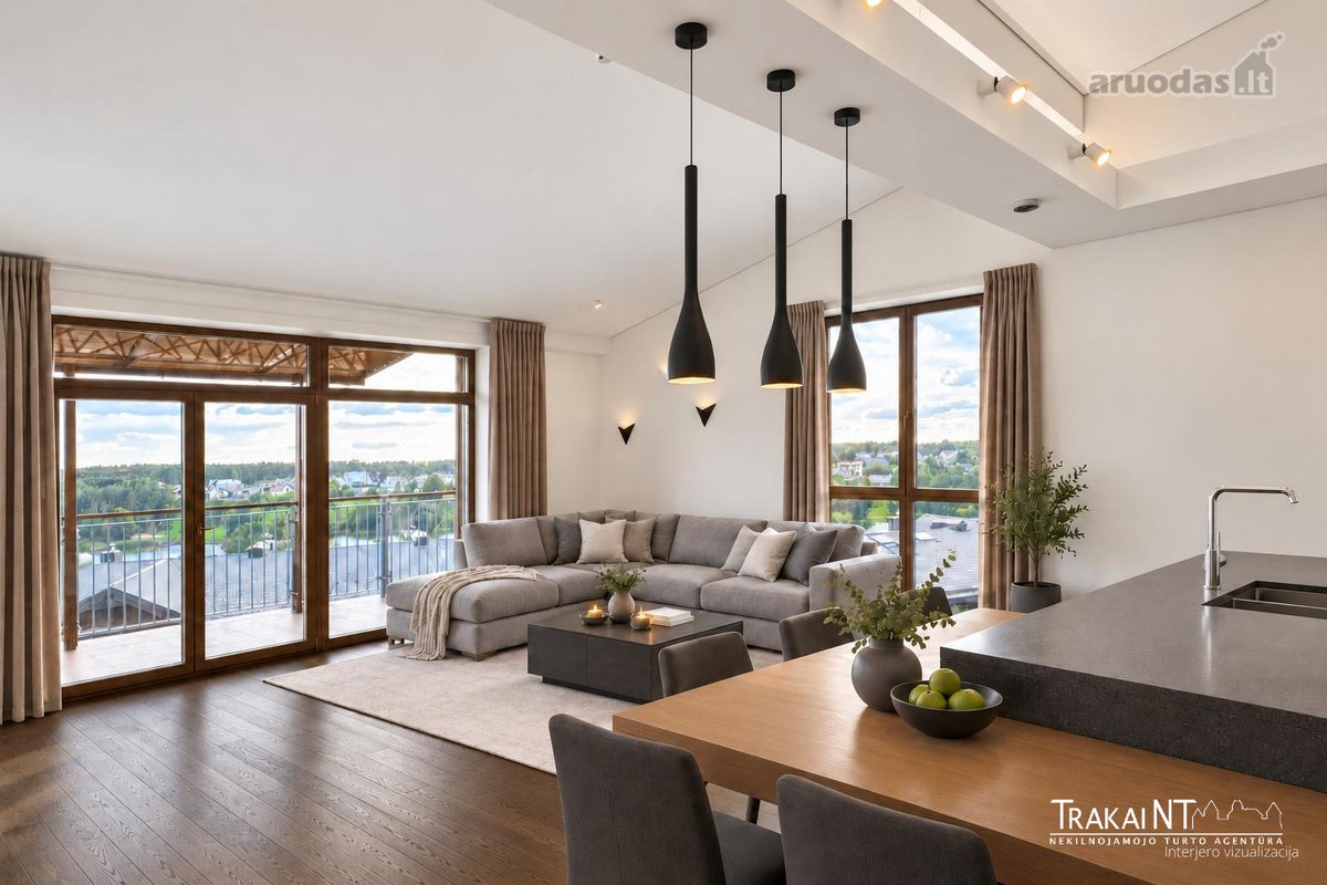 Parduodami Erdvūs 3 Kambarių, 93,02 m² Ploto - nuotraukos Nr. 2
