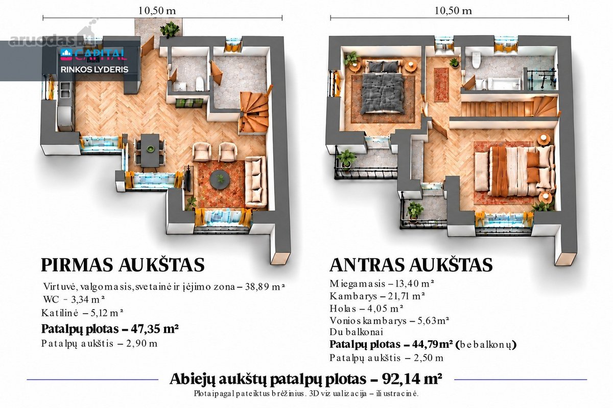 Išskirtinės Architektūros, A+ Klasės Namas - nuotraukos Nr. 46