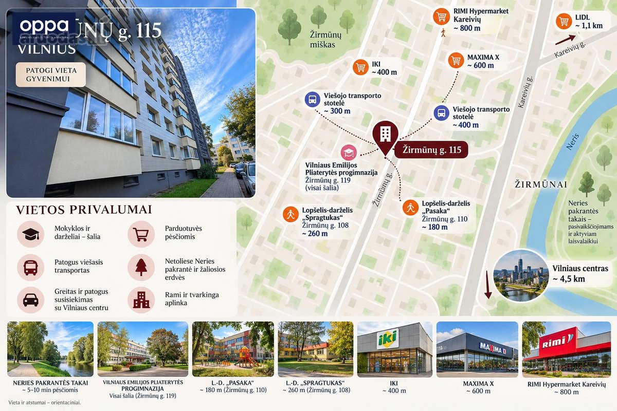 3 Kambarių Butas Renovuotame Name Žirmūnuose - nuotraukos Nr. 28