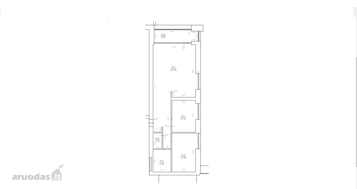 Nuomuojamas naujai įrengtas 3 kambarių 95m2 - nuotraukos Nr. 17