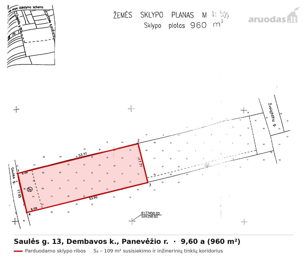 Investicinis 9,60 a sklypas Dembavoje – 19 500 € - nuotraukos Nr. 3
