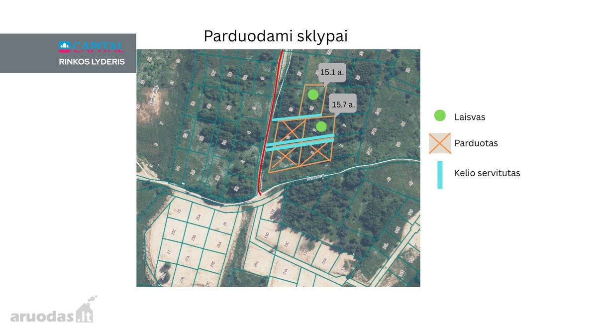 Parduodamas Sklypų Masyvas Gyvenamojo Nt Vystymui - nuotraukos Nr. 4