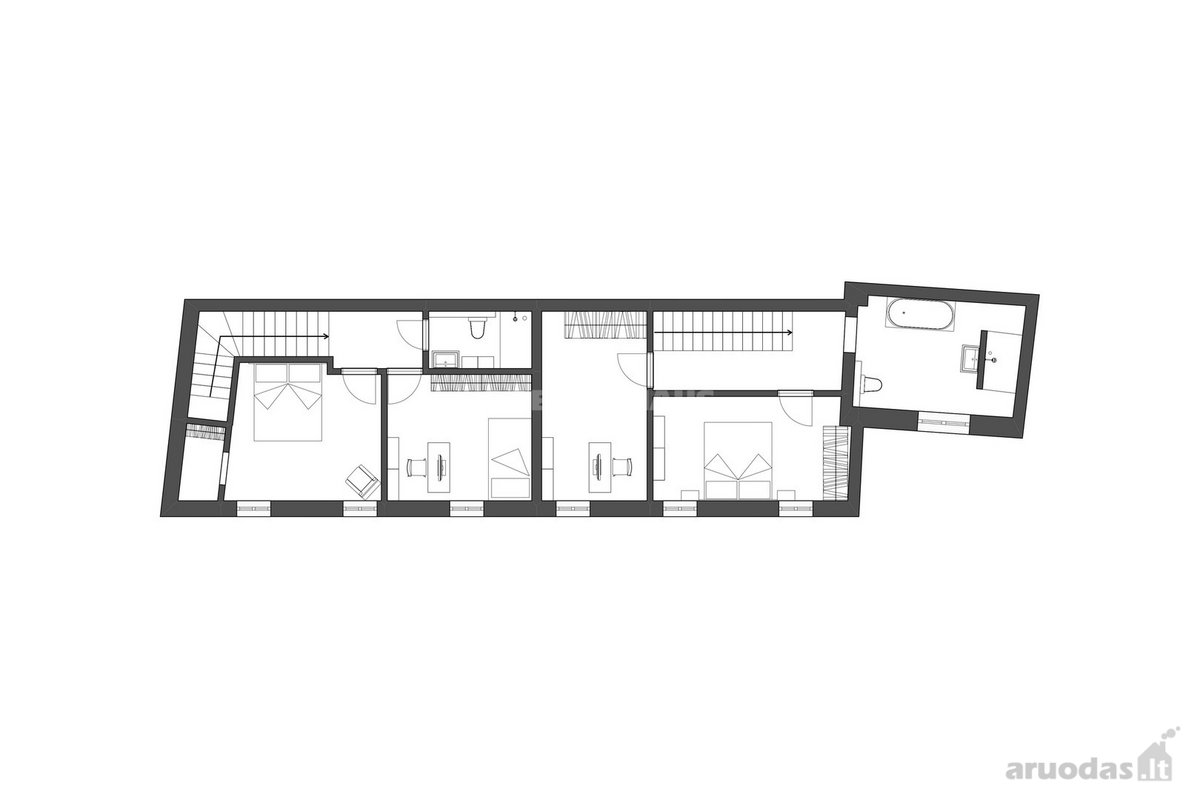 Parduodamas Išskirtinis 2 Butų Projektas - nuotraukos Nr. 4