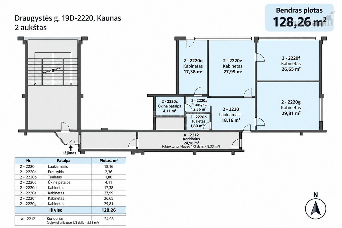 Parduodamos 128,26 M² Komercinės Patalpos Su - nuotraukos Nr. 5