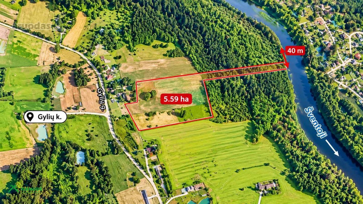 Parduodamas 5,59 Ha Sklypas Su Šventosios - nuotraukos Nr. 6