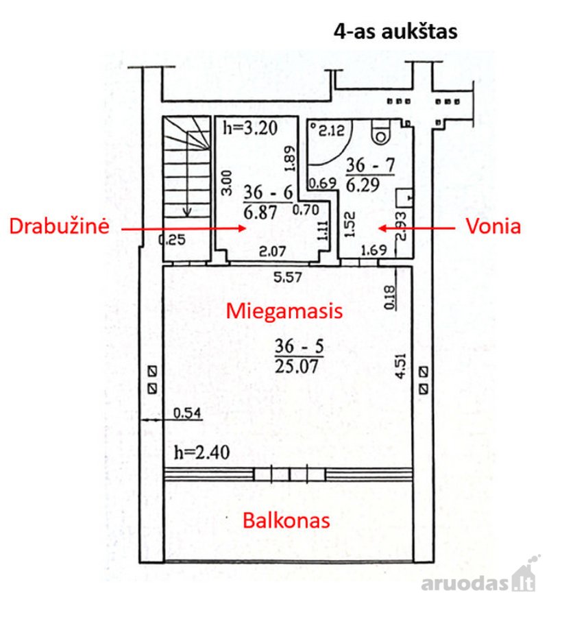 Parduodamas Erdvus 2-jų Nepereinamų Kam. - nuotraukos Nr. 20