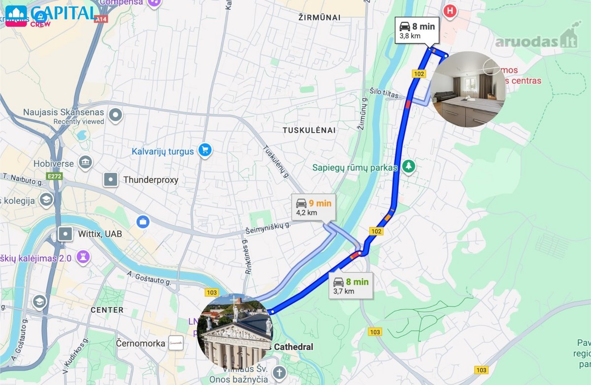 Išnuomojamas Naujai Suremontuotas 3 Kambarių - nuotraukos Nr. 30