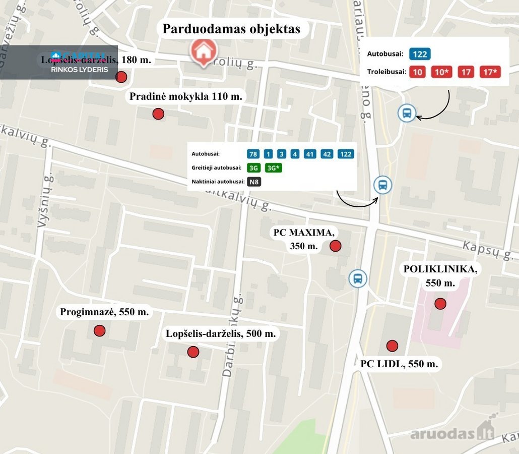 2 Kambarių, 55,29 Kv.m Butas Brolių G. – - nuotraukos Nr. 20