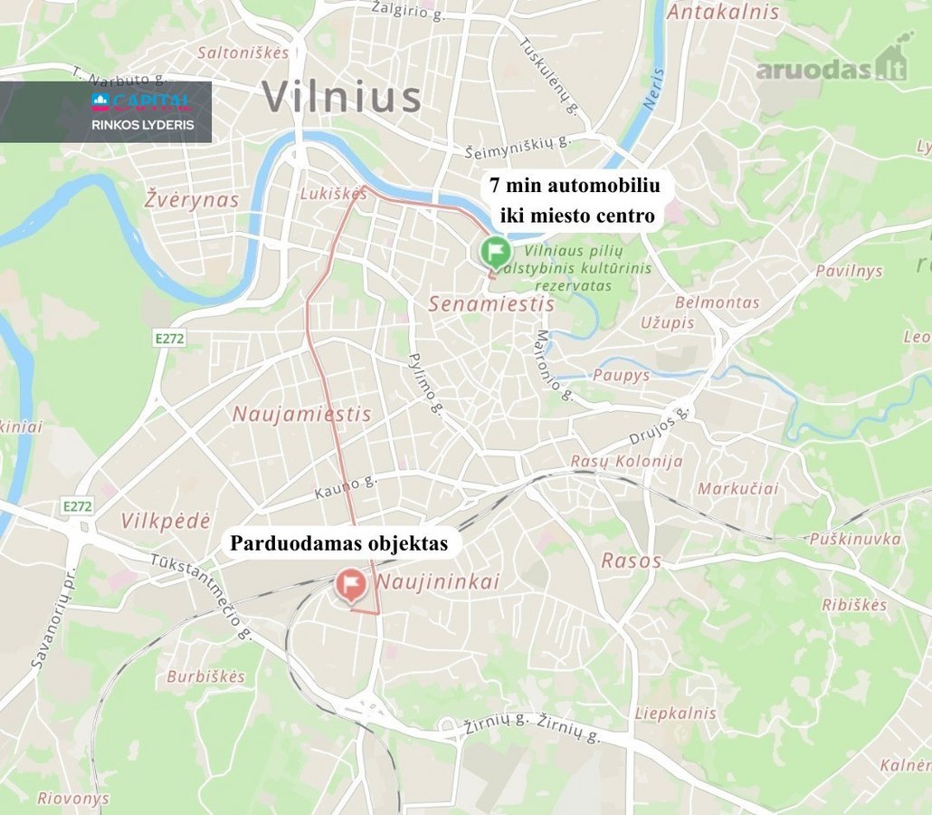 2 Kambarių, 55,29 Kv.m Butas Brolių G. – - nuotraukos Nr. 21