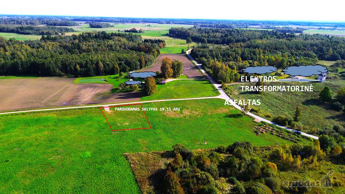Parduodamas namų valdos sklypas 0,1915 ha. - nuotraukos Nr. 9