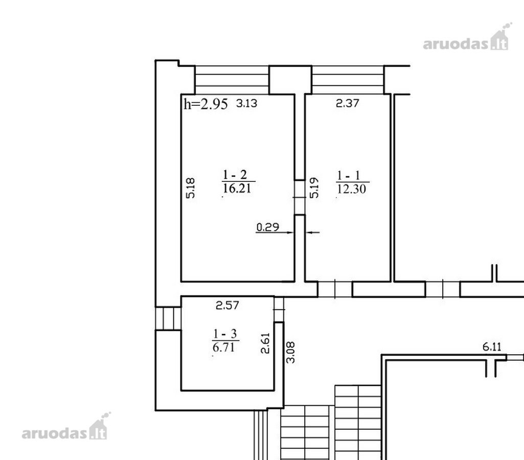 **Parduodamos įrengtos 35,22 m² - nuotraukos Nr. 8