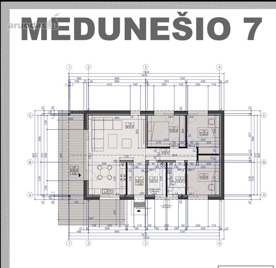 Nauji A+ Klasės Namai Užliedžiuose – Medunešio G. - nuotraukos Nr. 4