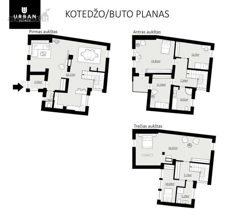 Erdvus Kotedžas/butas Jūsų Komfortiškam - nuotraukos Nr. 15