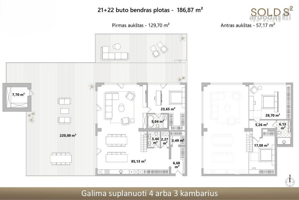 Naujos statybos pastate Bangų gatvėje - nuotraukos Nr. 12