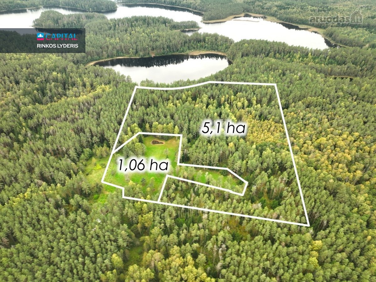 Parduodami 6.1 Ha Sklypai Su Ežero Pakrante - nuotraukos Nr. 2