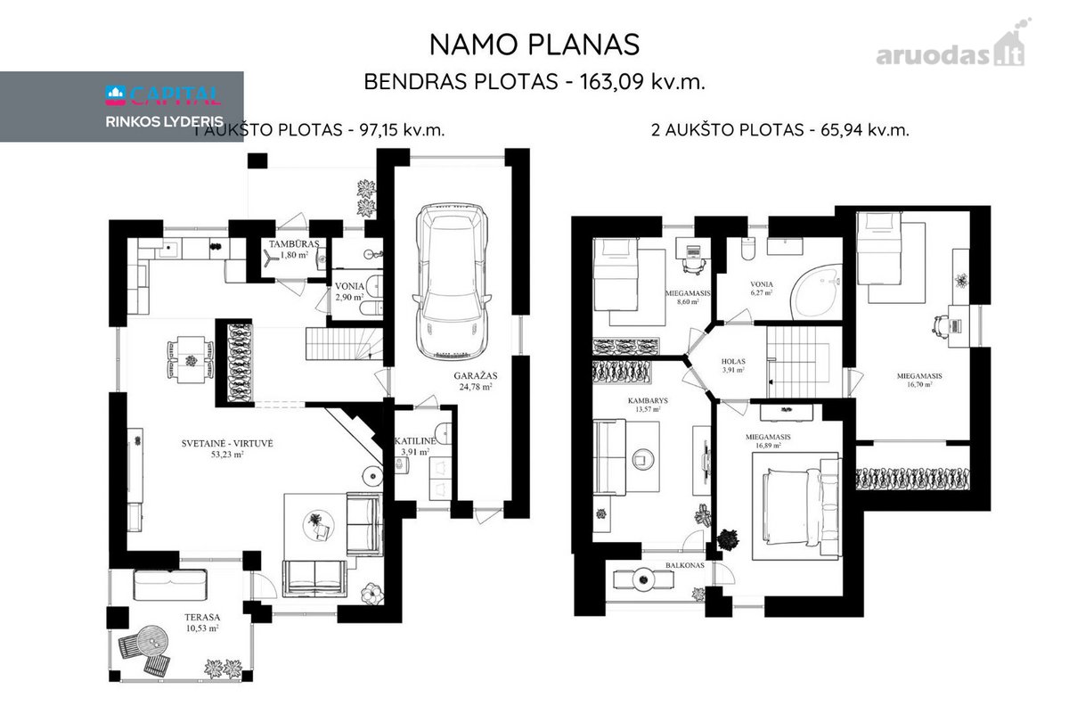 Erdvus Šeimos Namas Pavilnyje – 4 Miegamieji - nuotraukos Nr. 47
