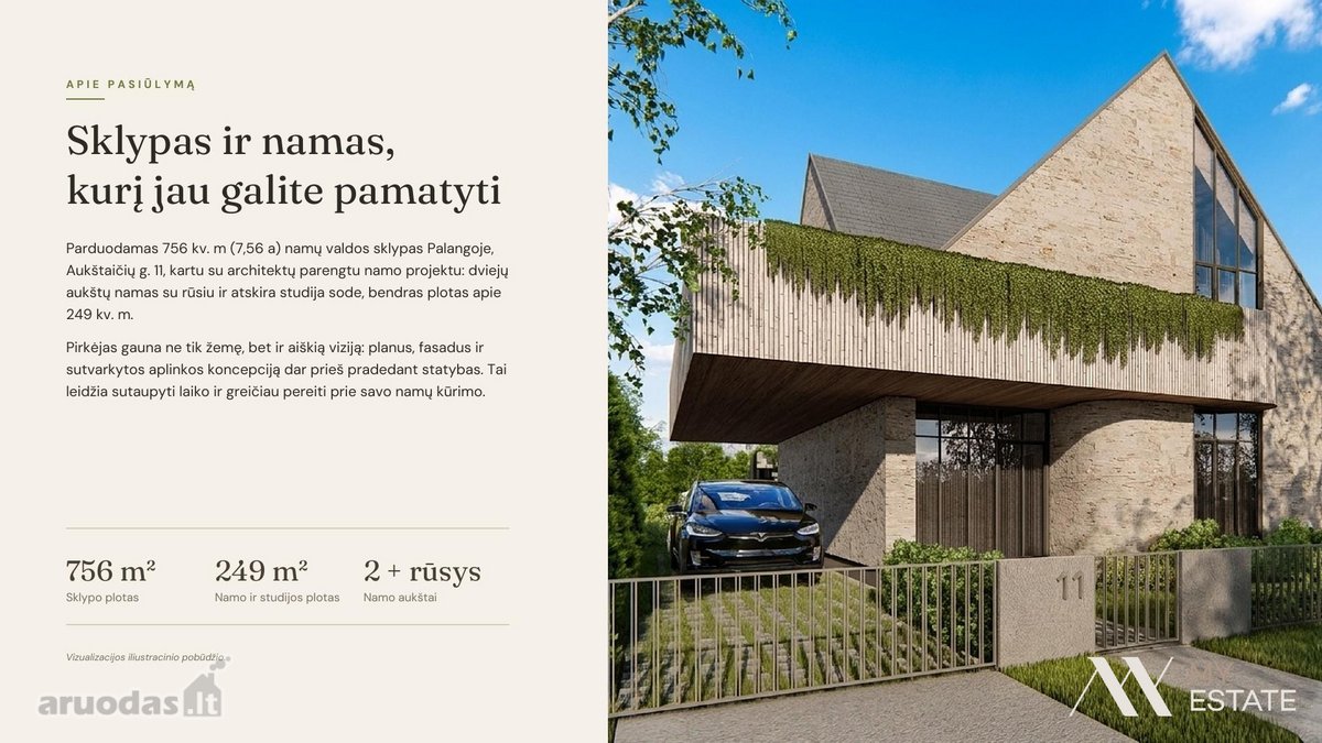 Parduodamas Namų Valdos Sklypas Palangoje Su - nuotraukos Nr. 16