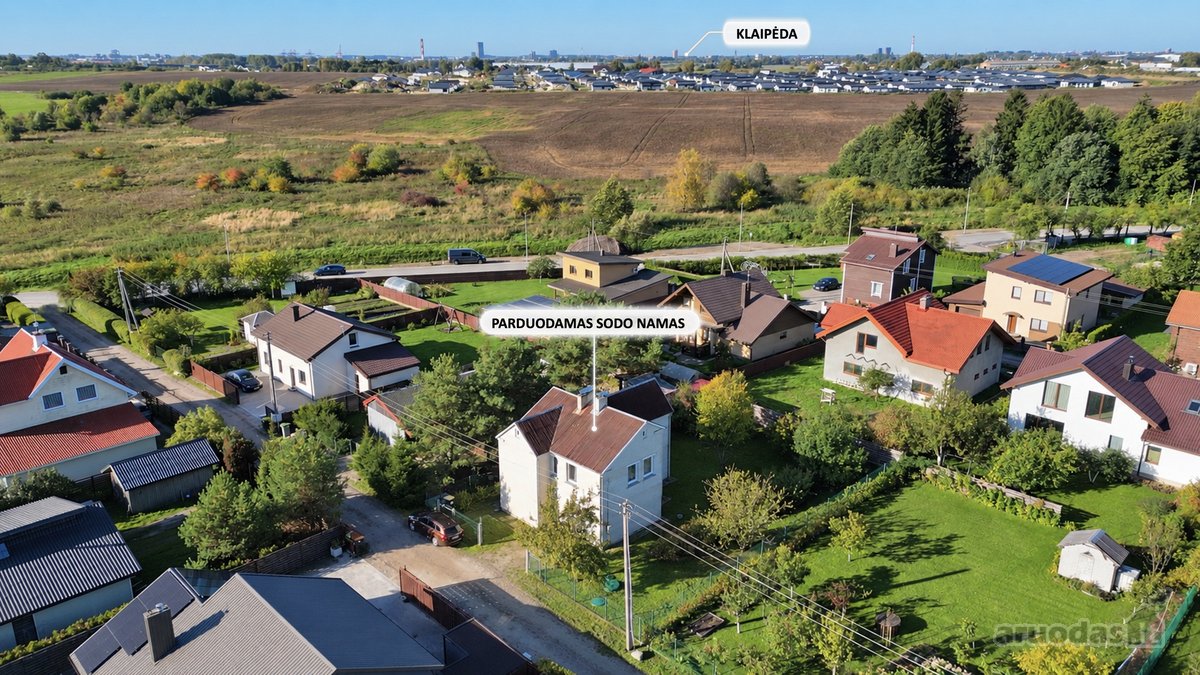 Erdvus Mūrinis Sodo Namas Leliuose, Klaipėdos R. - nuotraukos Nr. 4