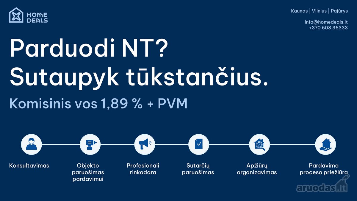 Parduodamas 58,82 kv. m trijų kambarių - nuotraukos Nr. 30