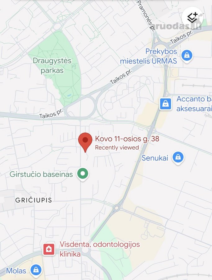 Išnuomojamas 2 kambarių butas strategiškai - nuotraukos Nr. 15