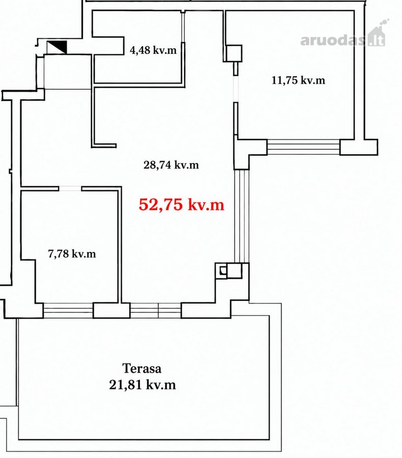 Parduodamas 3 Kambarių Butas Su Privačia 21 - nuotraukos Nr. 25