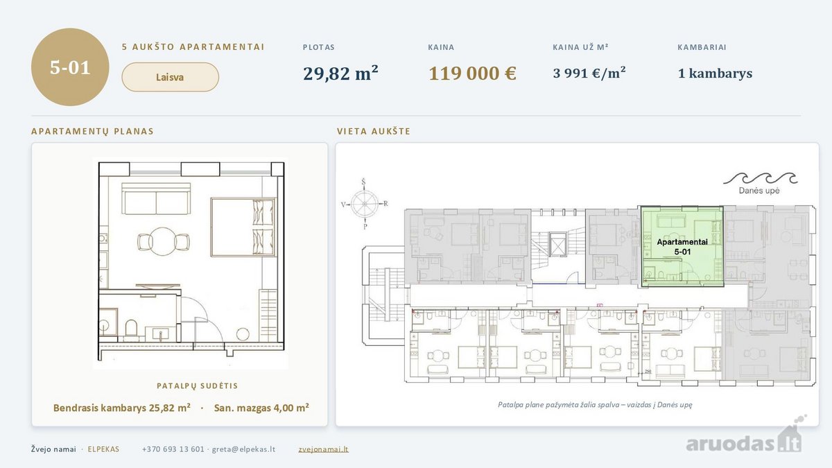 Apartamentai Klaipėdos Senamiestyje Prie - nuotraukos Nr. 12