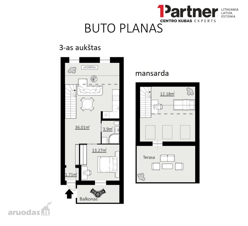 Išnuomojamas Naujai Suremontuotas Butas, - nuotraukos Nr. 5