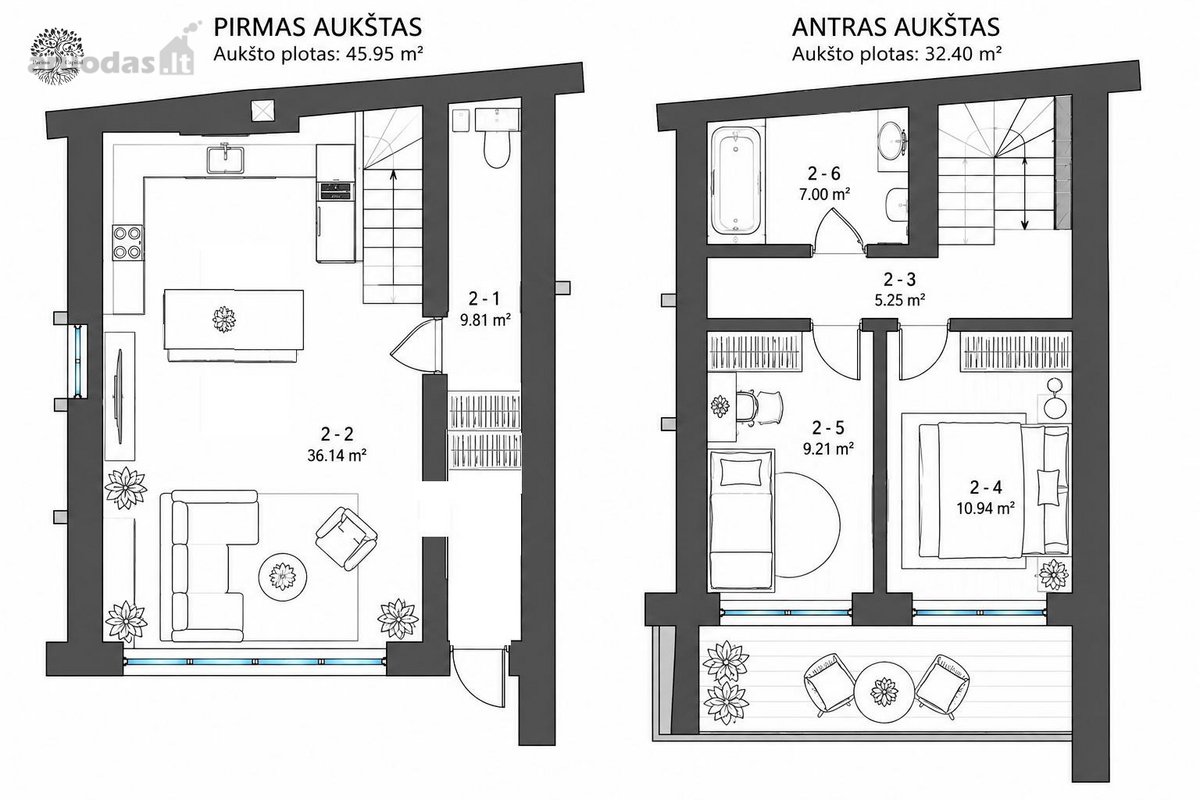 Išskirtinis Dviejų Aukštų Butas Žvėryne Su - nuotraukos Nr. 26