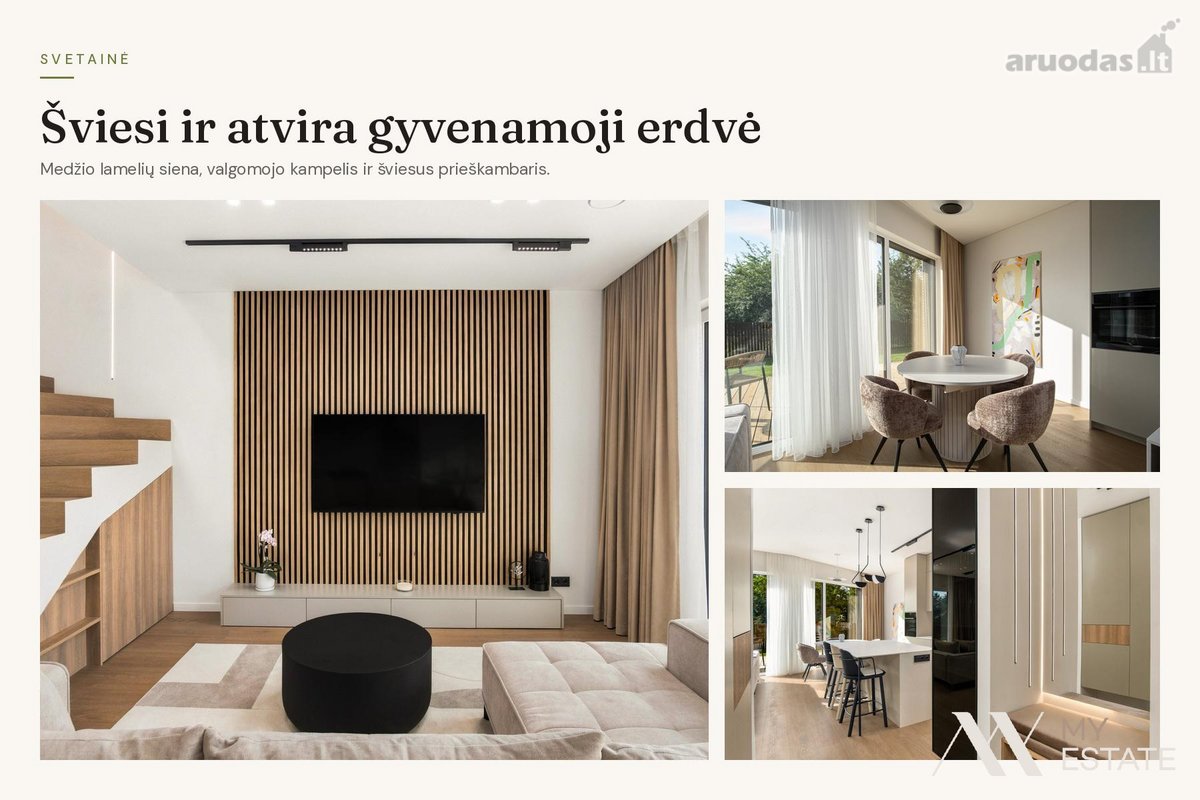 Modernus, pilnai įrengtas A++ klasės namas - nuotraukos Nr. 10