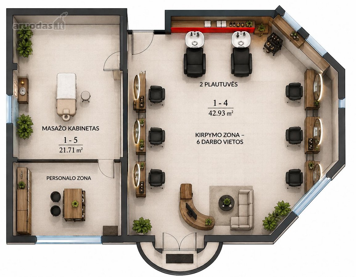 Išnuomojamos patalpos Kęstučio g. 17, - nuotraukos Nr. 15