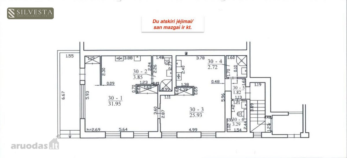 Dvi Studijos Su Atskirais Įėjimais – Idealus - nuotraukos Nr. 34