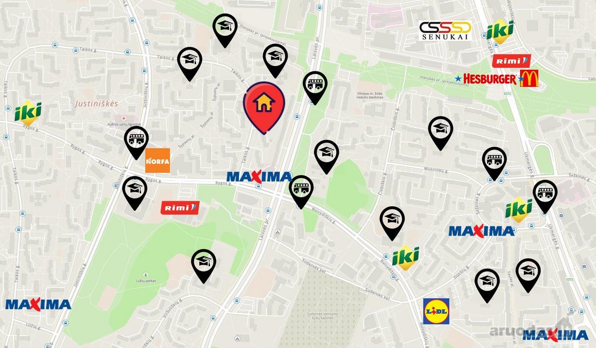 Parduodamas erdvus bei šviesus 2 kambarių - nuotraukos Nr. 31