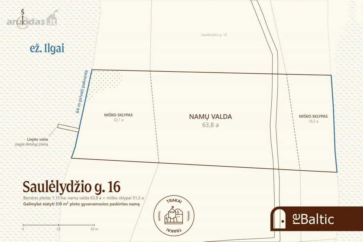 Išskirtinis namų valdos sklypas su vaizdais į - nuotraukos Nr. 12