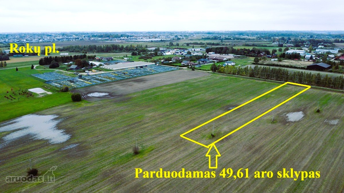 Parduodamas erdvus 49,61 aro sklypas, - nuotraukos Nr. 2