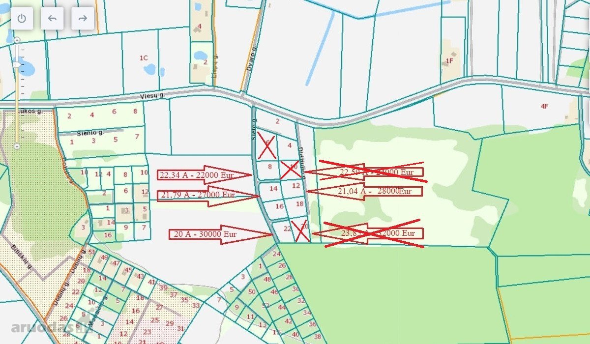 Parduodami 4 Sklypai 9 Km Nuo Trakų, Netoli - nuotraukos Nr. 2