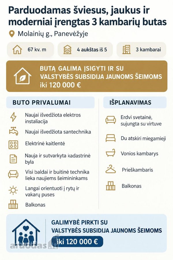 Parduodamas šviesus, jaukus ir moderniai - nuotraukos Nr. 12