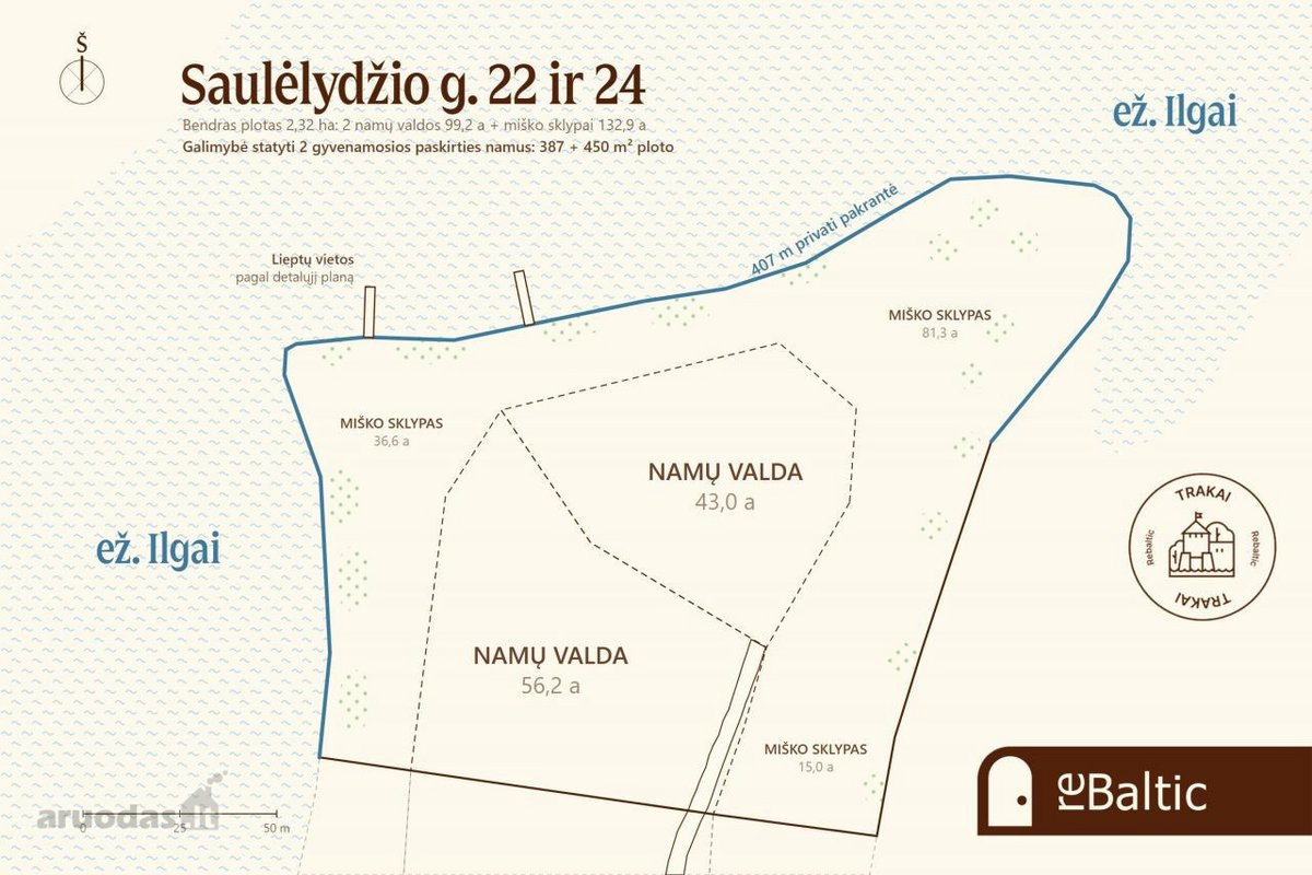 Unikalus namų valdos sklypas su vaizdais į - nuotraukos Nr. 11