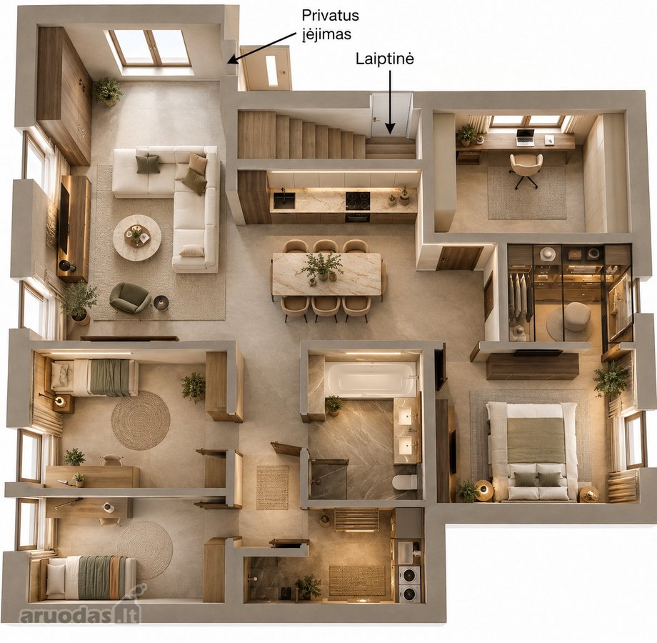 130,75 M² Namo Tipo Būstas Neveronyse  - nuotraukos Nr. 2