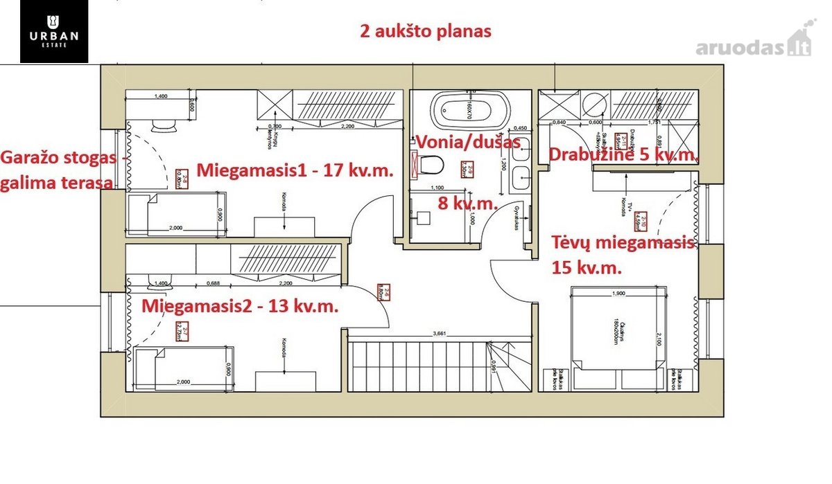 Erdvus Namas Su Garažu! Namas atskiras. Namas - nuotraukos Nr. 14