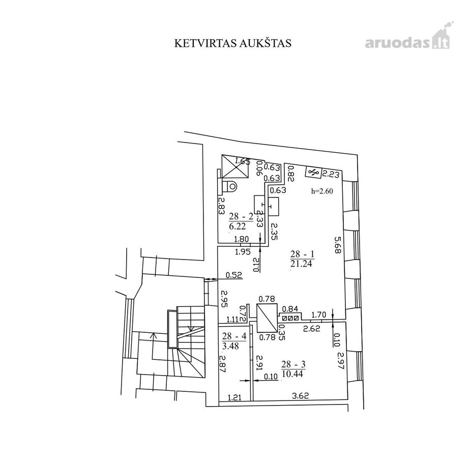 Saulėtas 2 kambarių butas su panoraminiu - nuotraukos Nr. 3