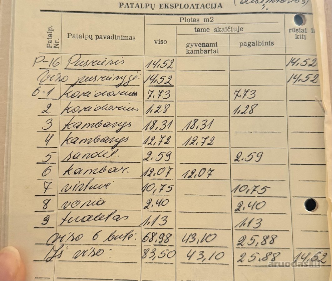 Parduodamas 3 kambarių butas Skuode, Algirdo - nuotraukos Nr. 23