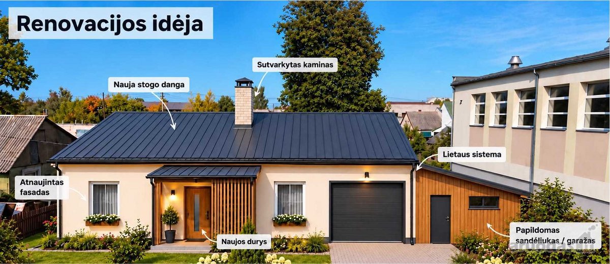 Parduodamas kompaktiškas gyvenamasis namas - nuotraukos Nr. 8